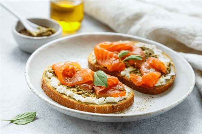 toast al salmone